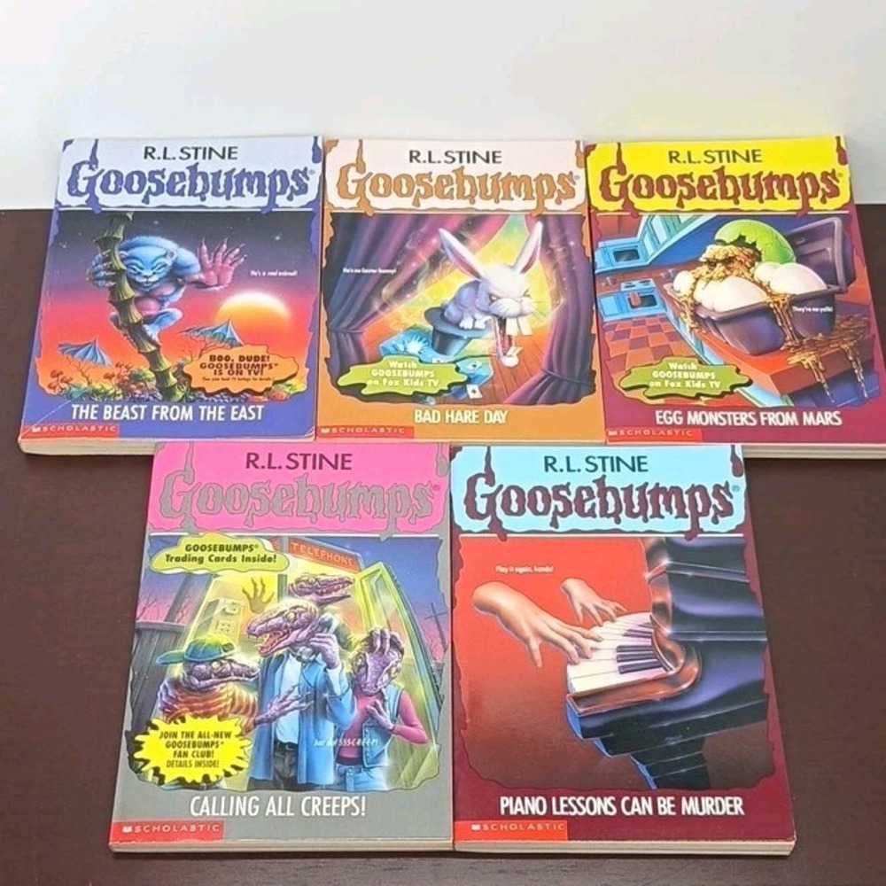 R.L. Stine Goosebumps Paperback Lot of 5 Scholastic 1990s 1st printing